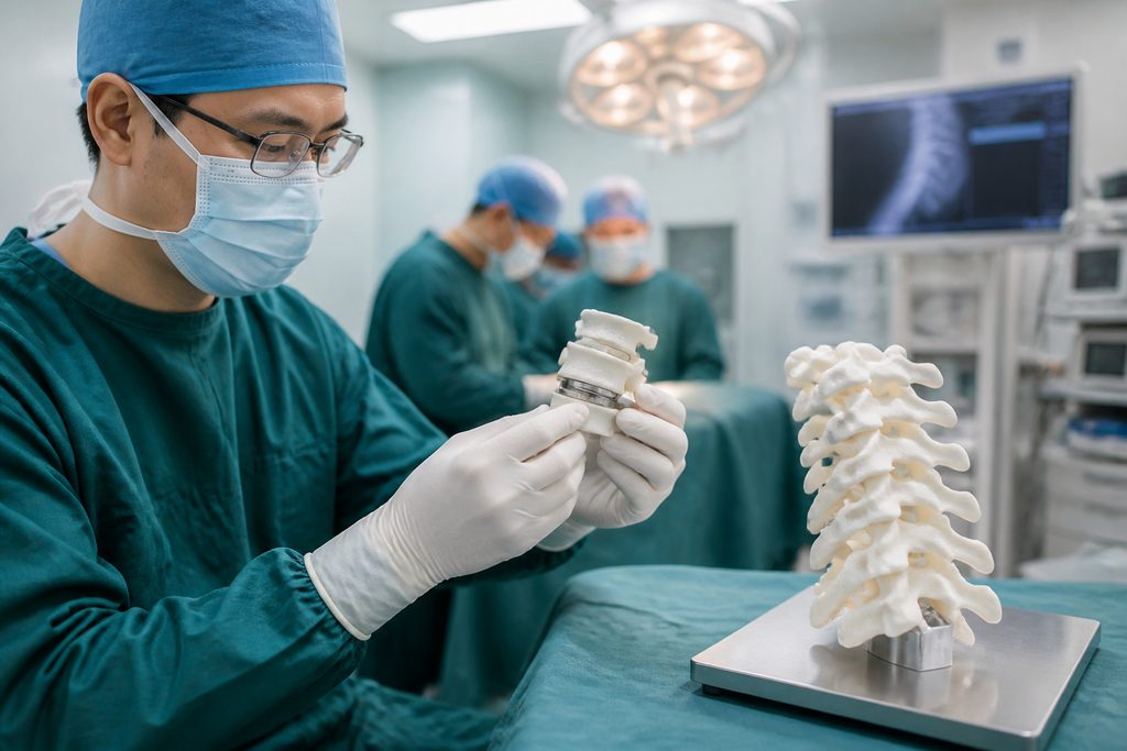 3d printed cervical vertebra cost China - medical illustration