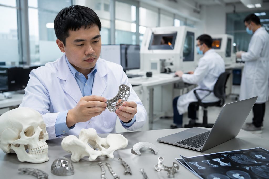 3D Printed Orthopedic Implants in China: Custom Titanium Prosthesis for Foreigners — 3D printed titanium spine implant c