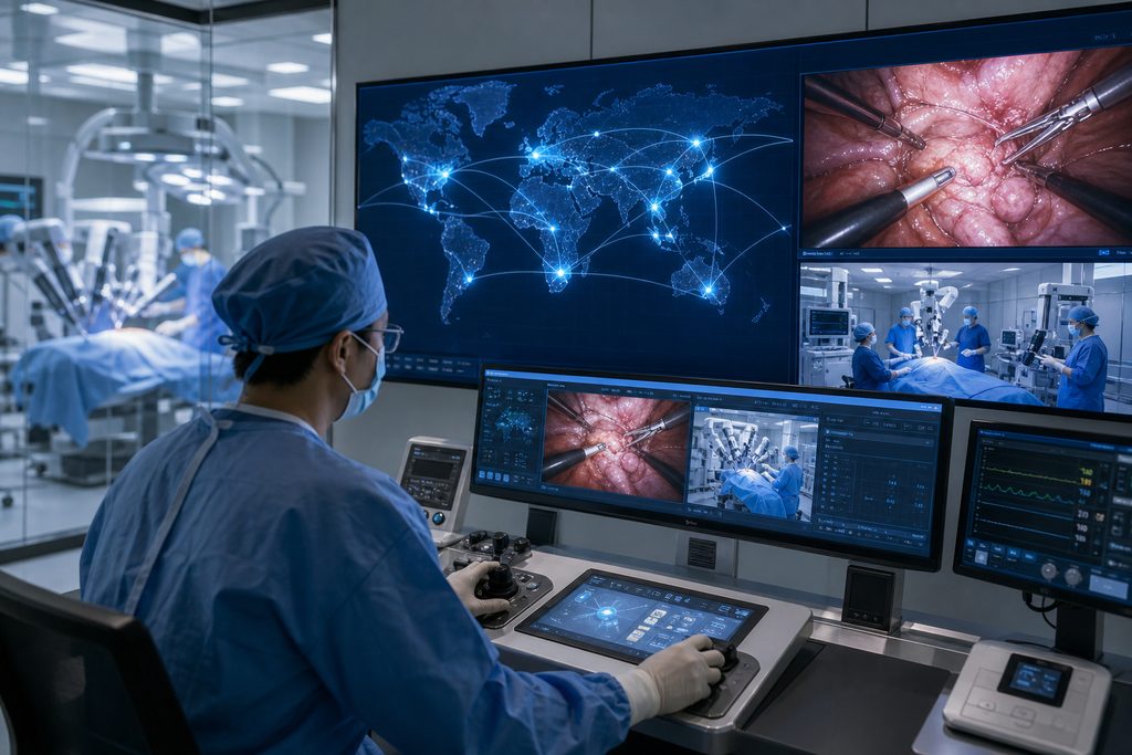 remote surgery cost China - medical illustration