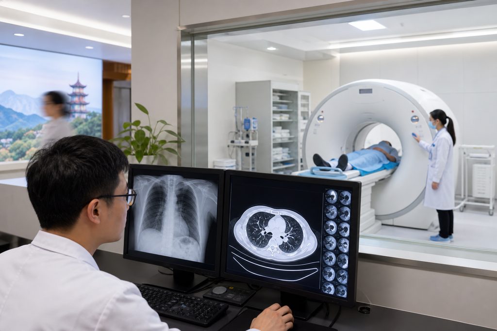 ai chest x-ray second opinion China pric - medical illustration