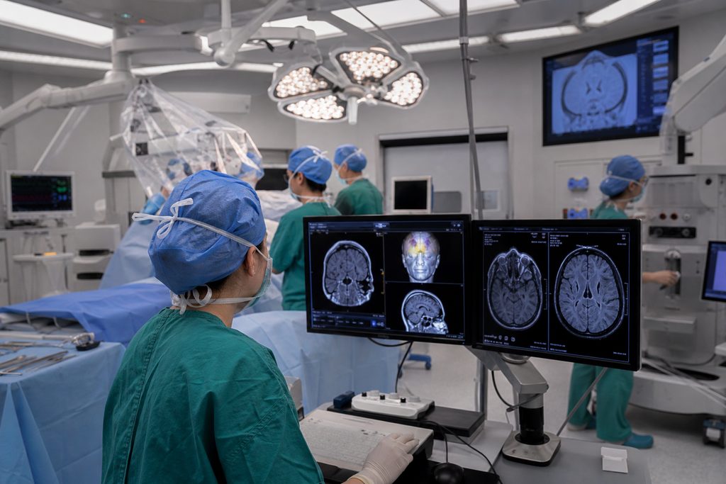 awake craniotomy Beijing Tiantan Hospita - medical illustration