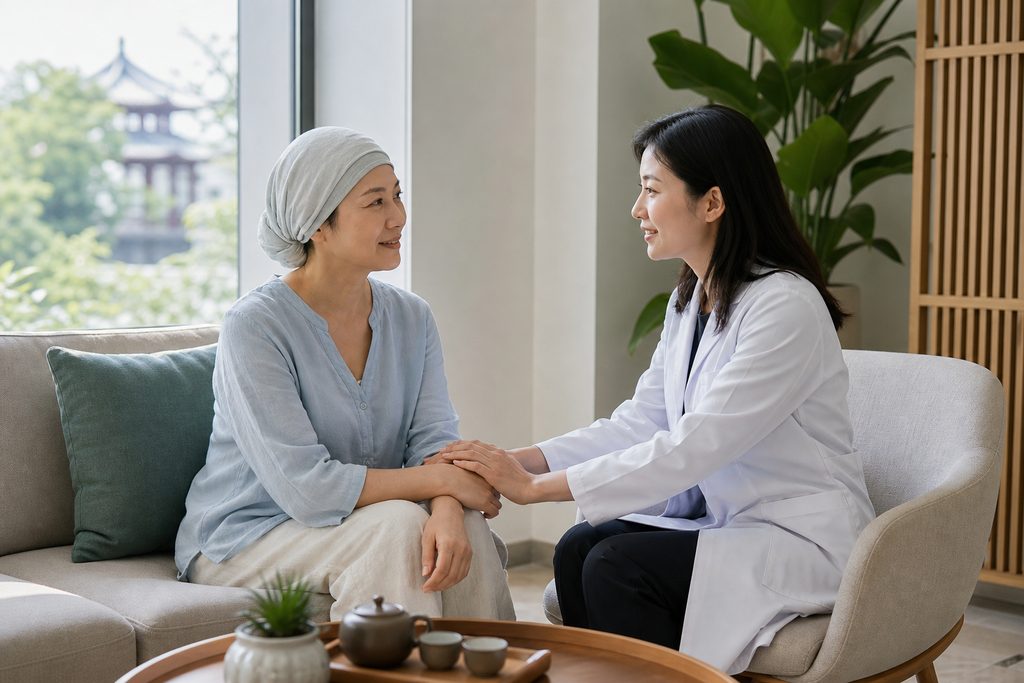 cancer psychological support cost China - medical illustration