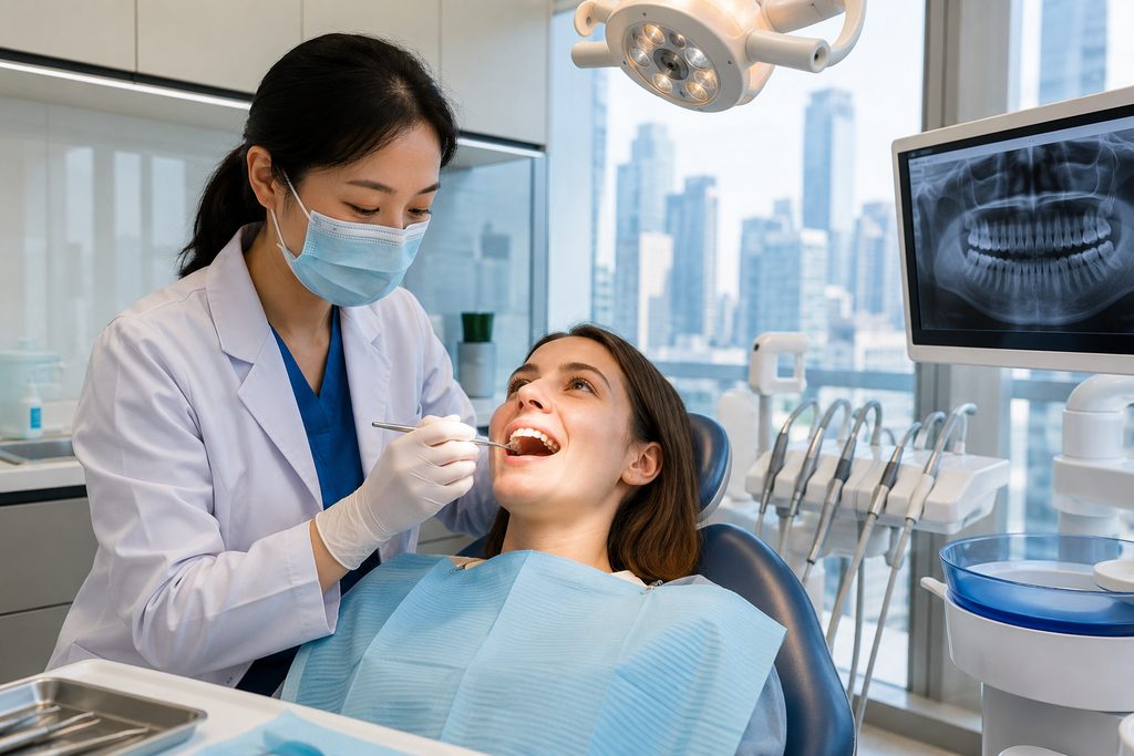 dental cleaning cost China foreigner - medical illustration