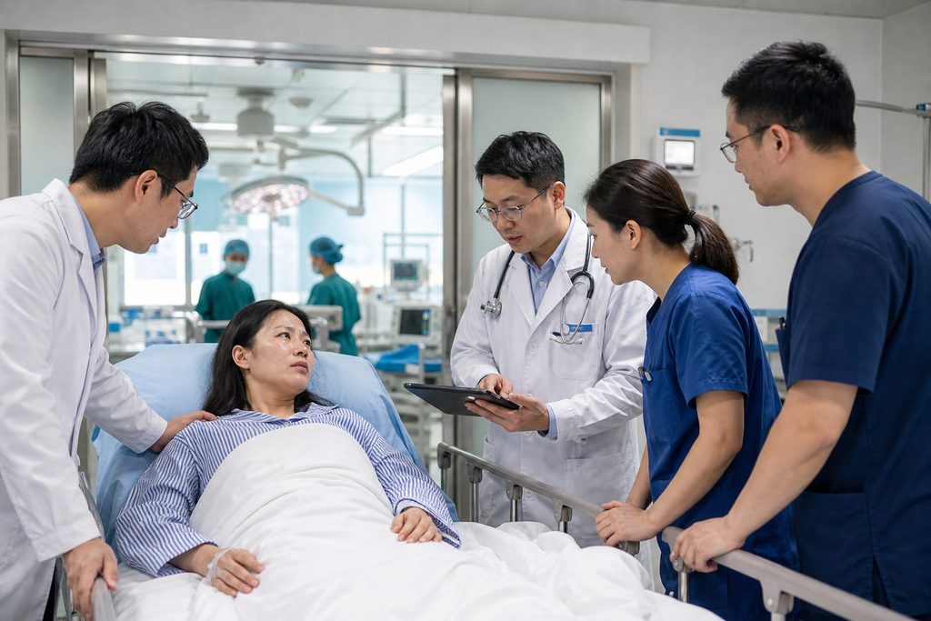 emergency surgery abroad cost China - medical illustration