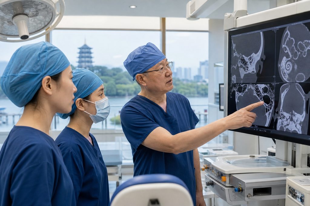 cholesteatoma surgery cost China - medical illustration