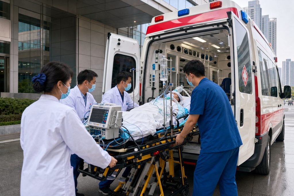 critical care transport China cost - medical illustration