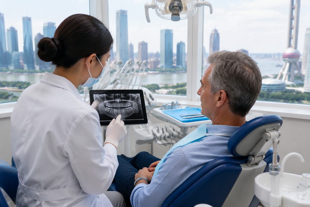full mouth dental implants cost China - medical illustration