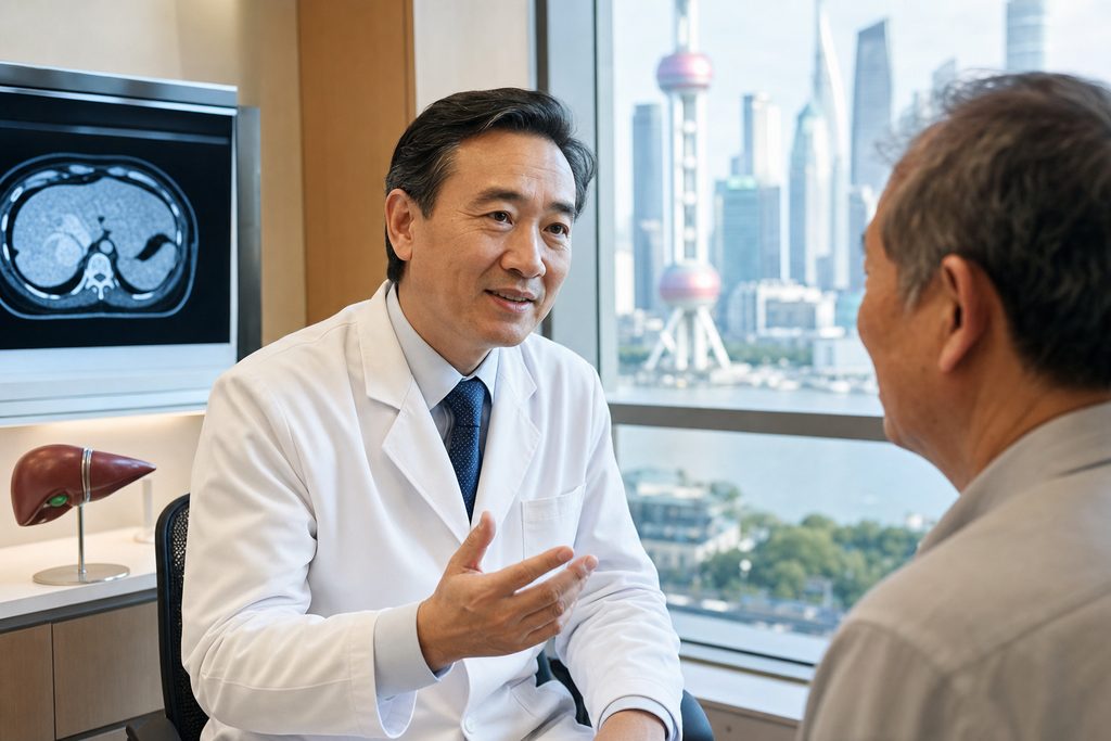 Dr Tang Zhaoyou liver cancer surgeon rev - medical illustration