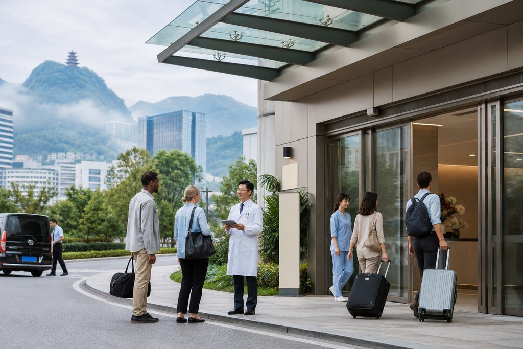 First Hospital Guiyang international pat - medical illustration