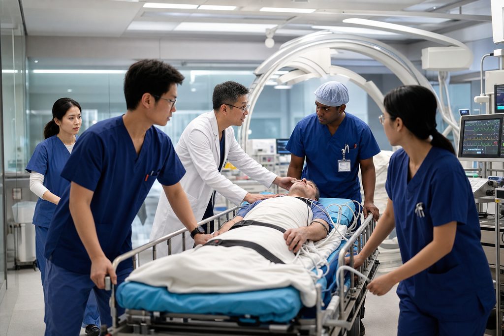 heart attack emergency treatment cost Ch - medical illustration