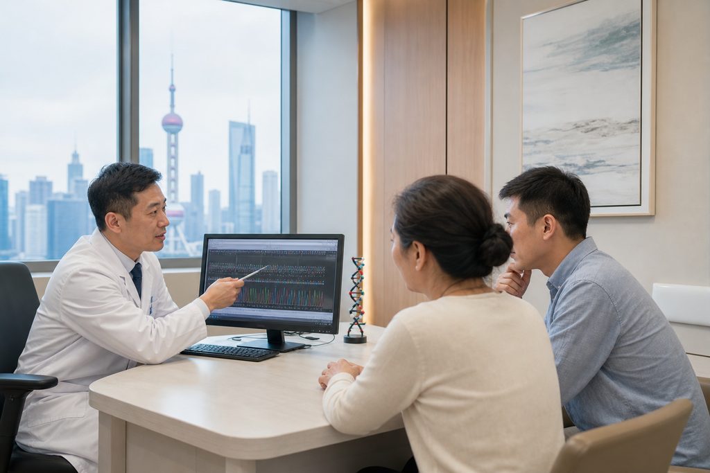 genetic testing second opinion China cos - medical illustration