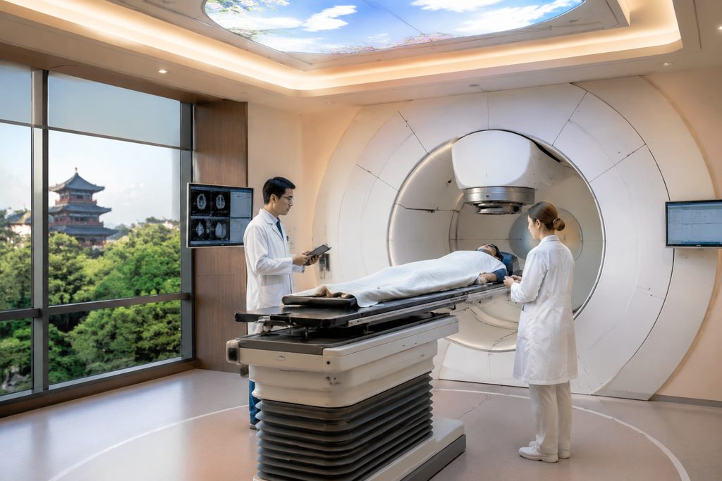 heavy ion therapy cost China - medical illustration