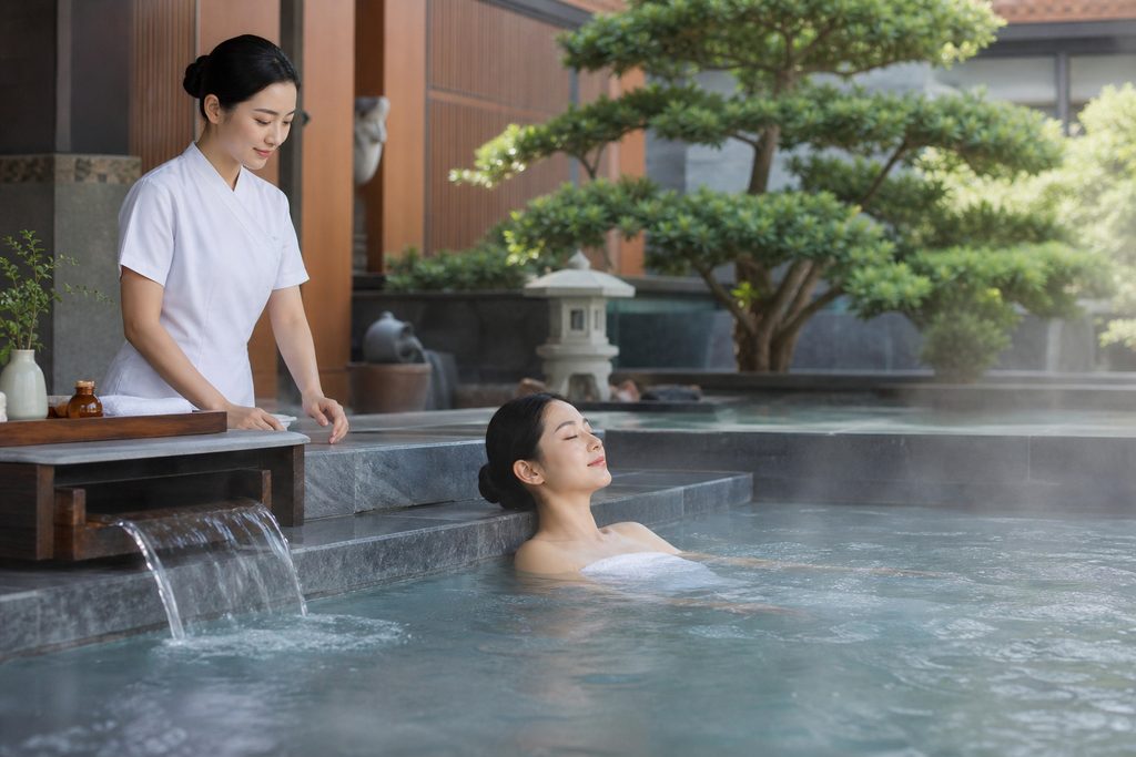 hot spring therapy cost China - medical illustration