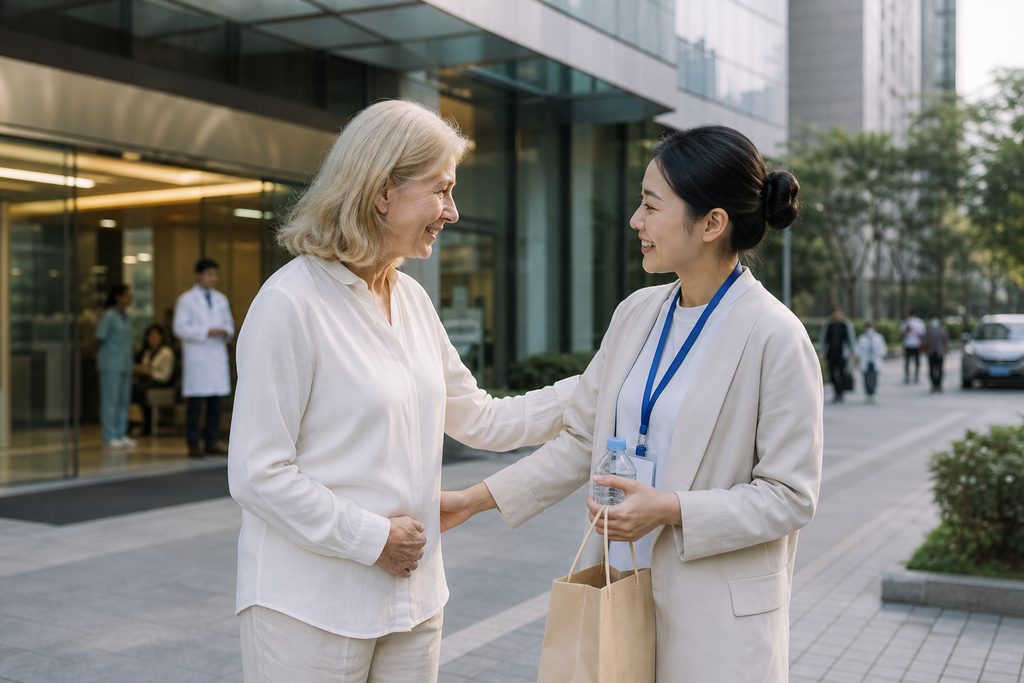 personal shopper service for foreign pat - medical illustration