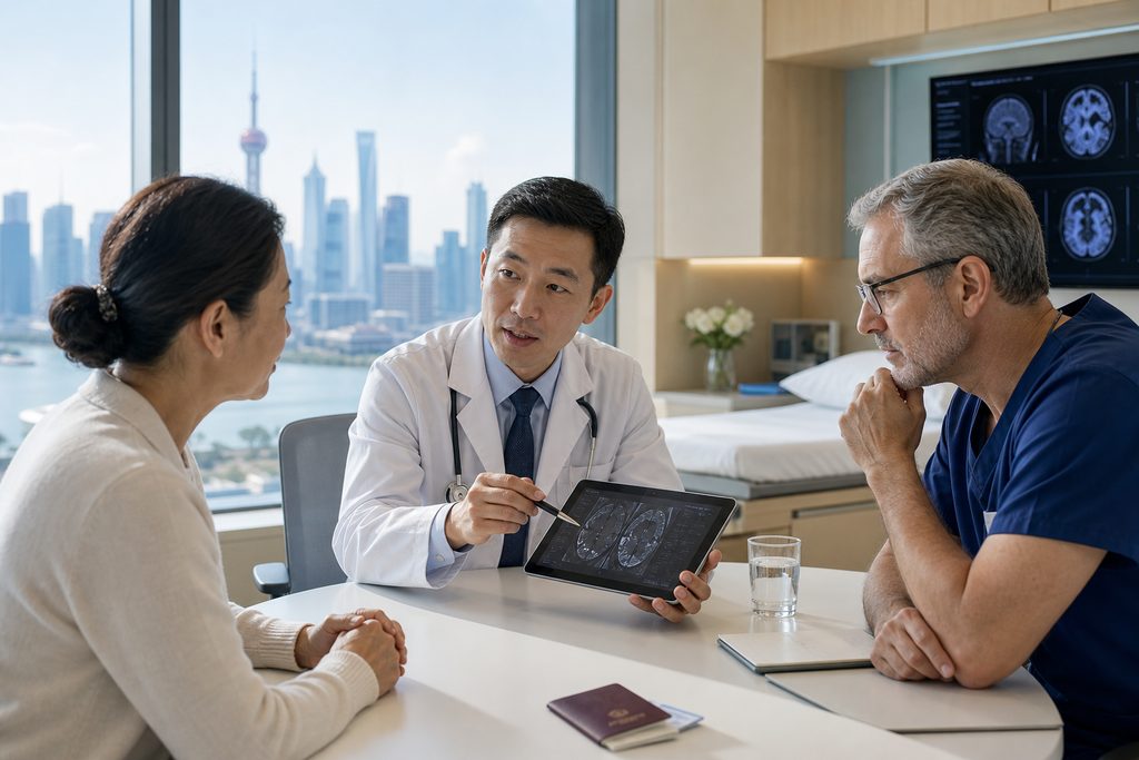 medical tourism package China and South - medical illustration