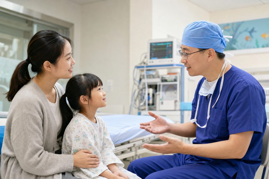 pediatric anesthesia cost China - medical illustration