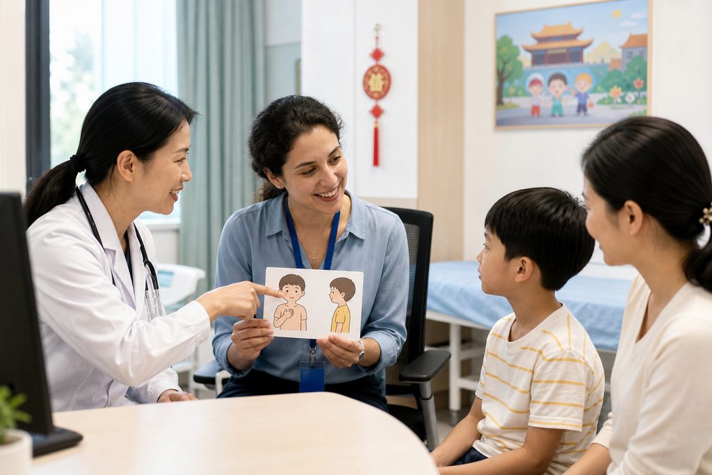 pediatric medical translation service Ch - medical illustration