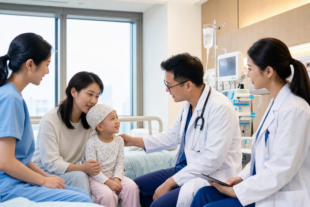 pediatric cancer treatment cost China - medical illustration