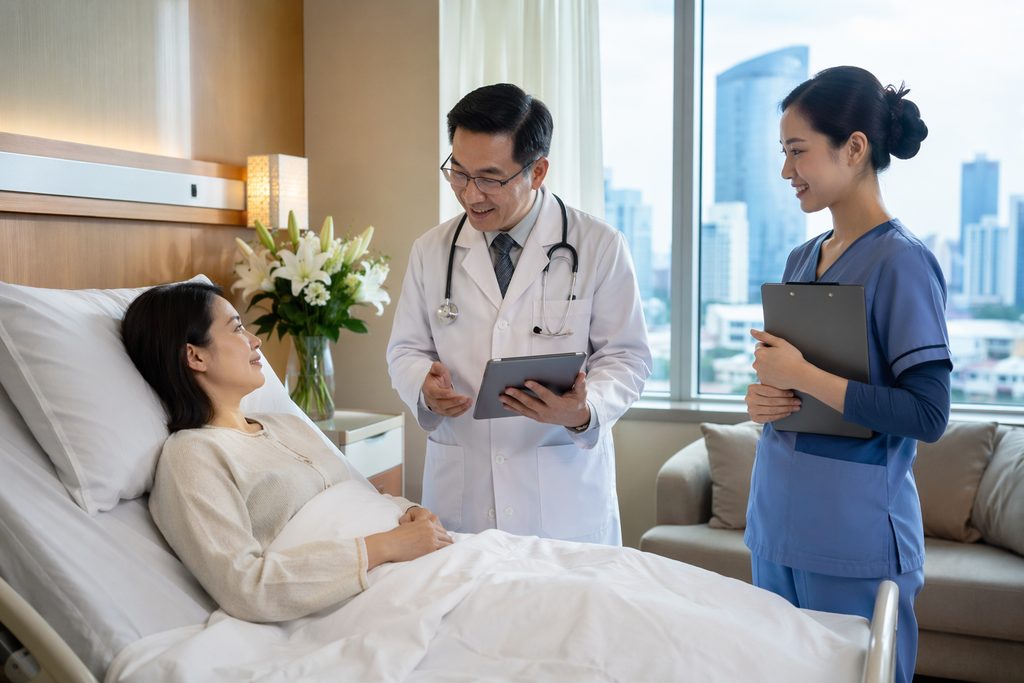 international private hospitals China cost - medical illustration