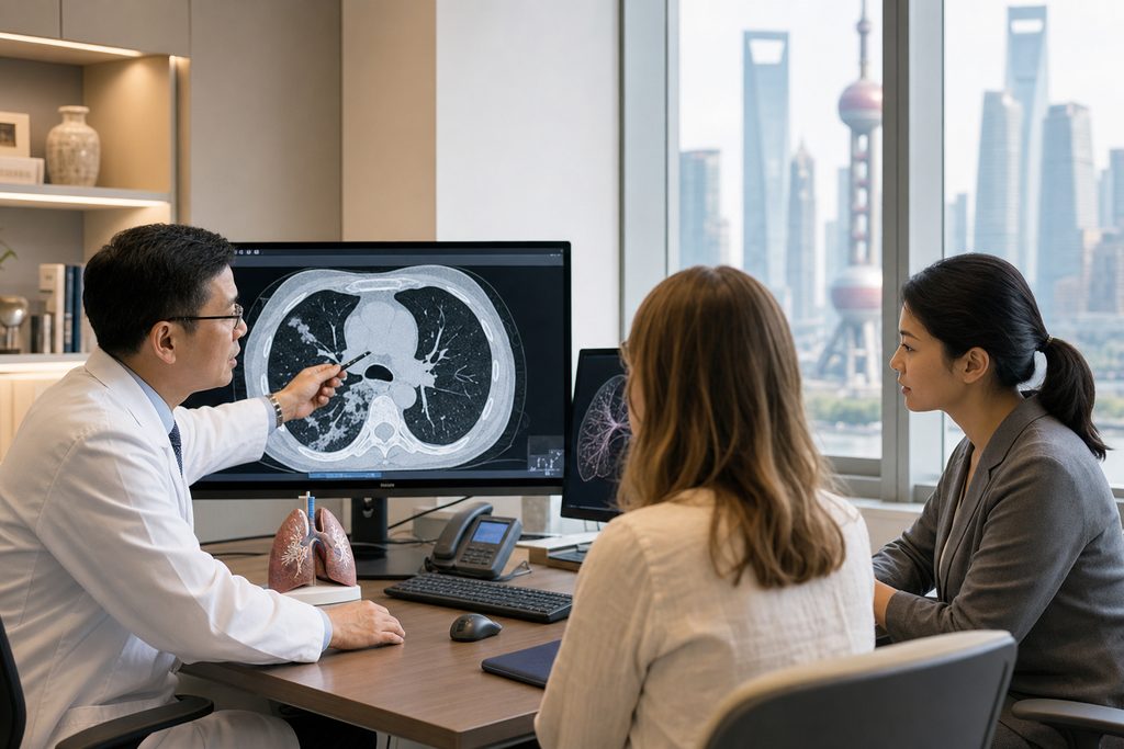 rare lung infection diagnosis Shanghai H - medical illustration