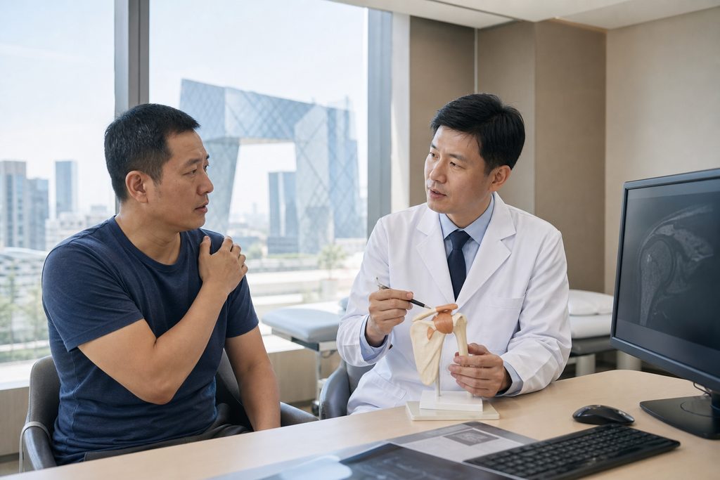 failed rotator cuff repair options China - medical illustration