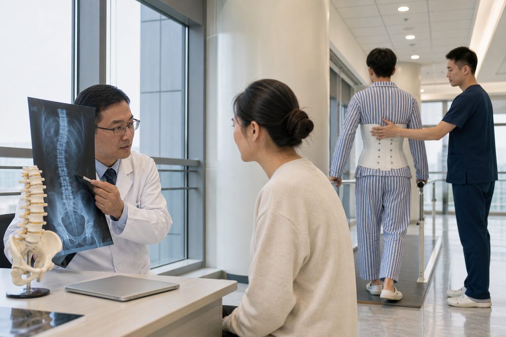scoliosis surgery cost Beijing Jishuitan - medical illustration