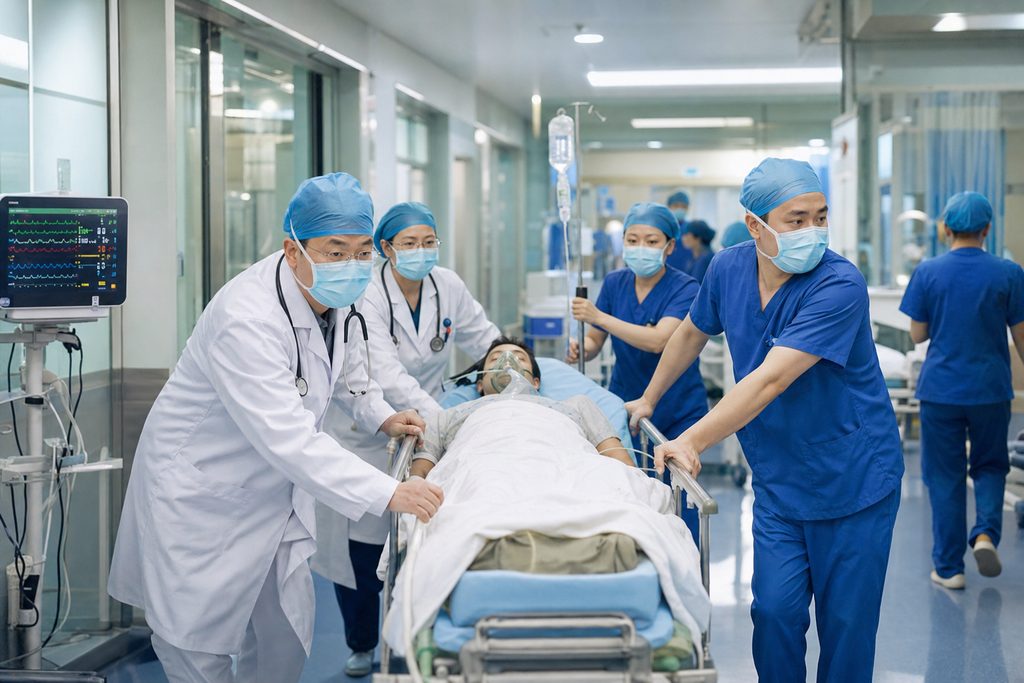 sepsis emergency treatment cost China - medical illustration
