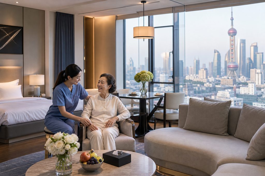 serviced apartment vip stay China price - medical illustration