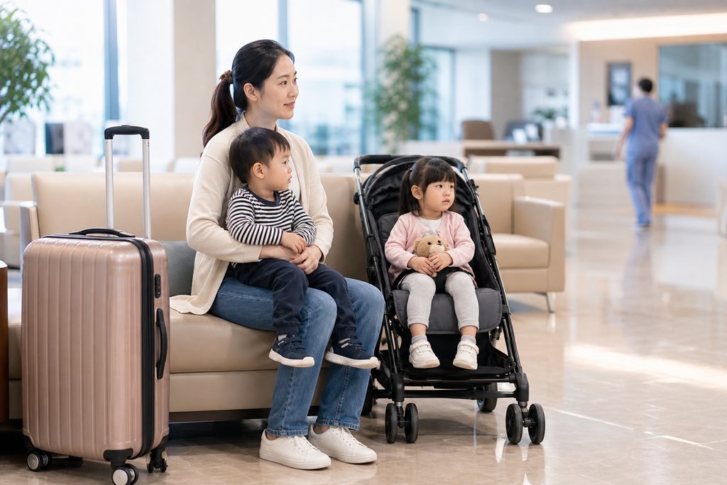 fertility treatment China single mother - medical illustration