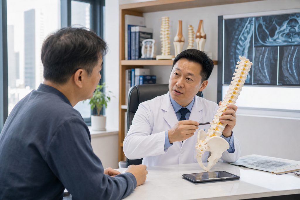 spinal fusion surgery cost China - medical illustration