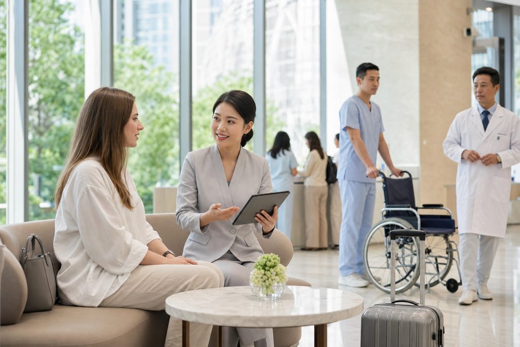 summer medical tourism package China pri - medical illustration