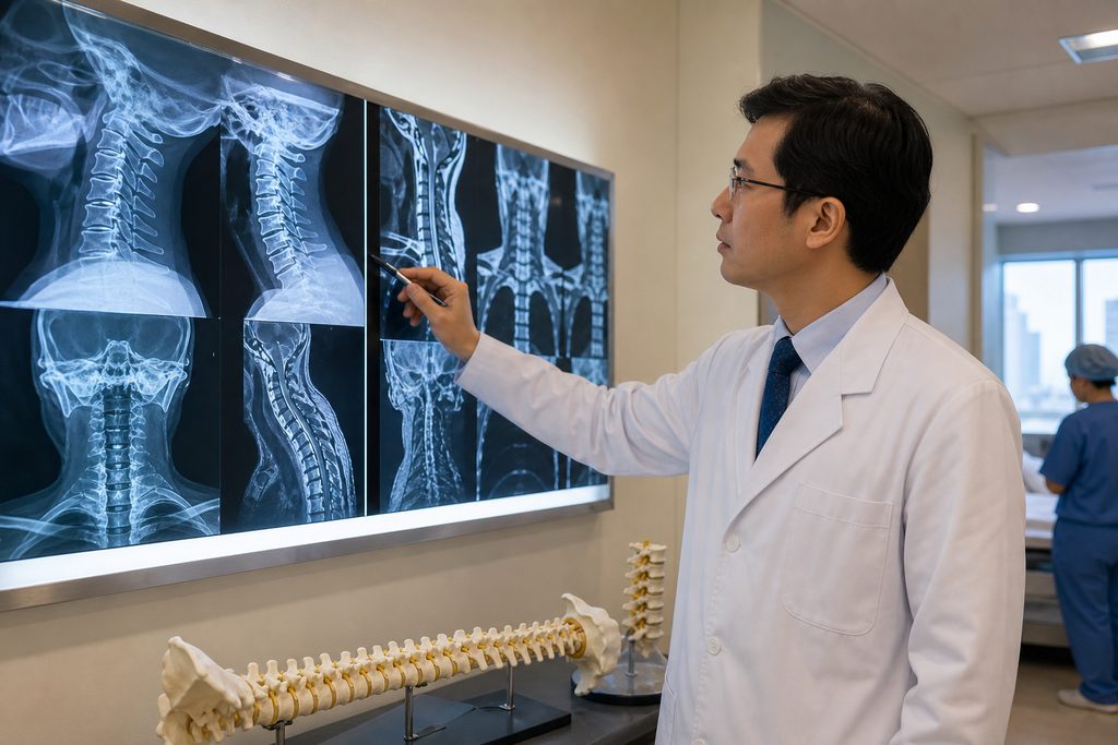 Dr Tian Wei cervical spine surgery cost - medical illustration