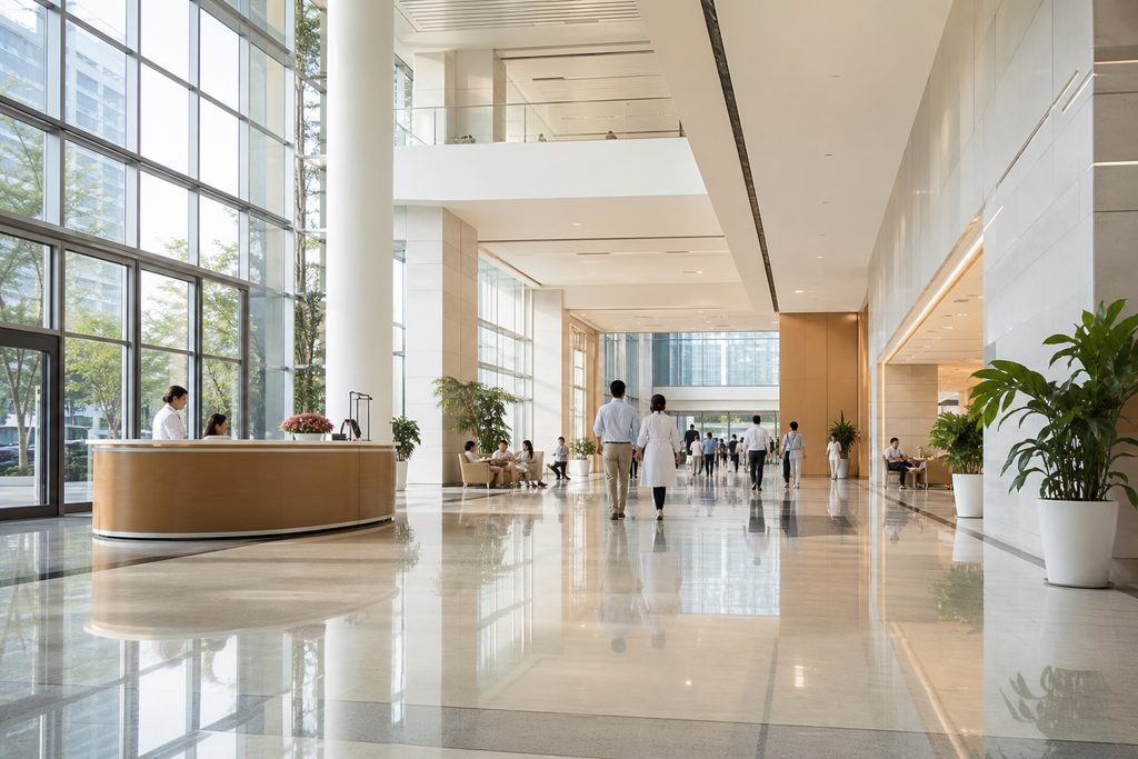 Tongji Hospital Wuhan international pati - medical illustration