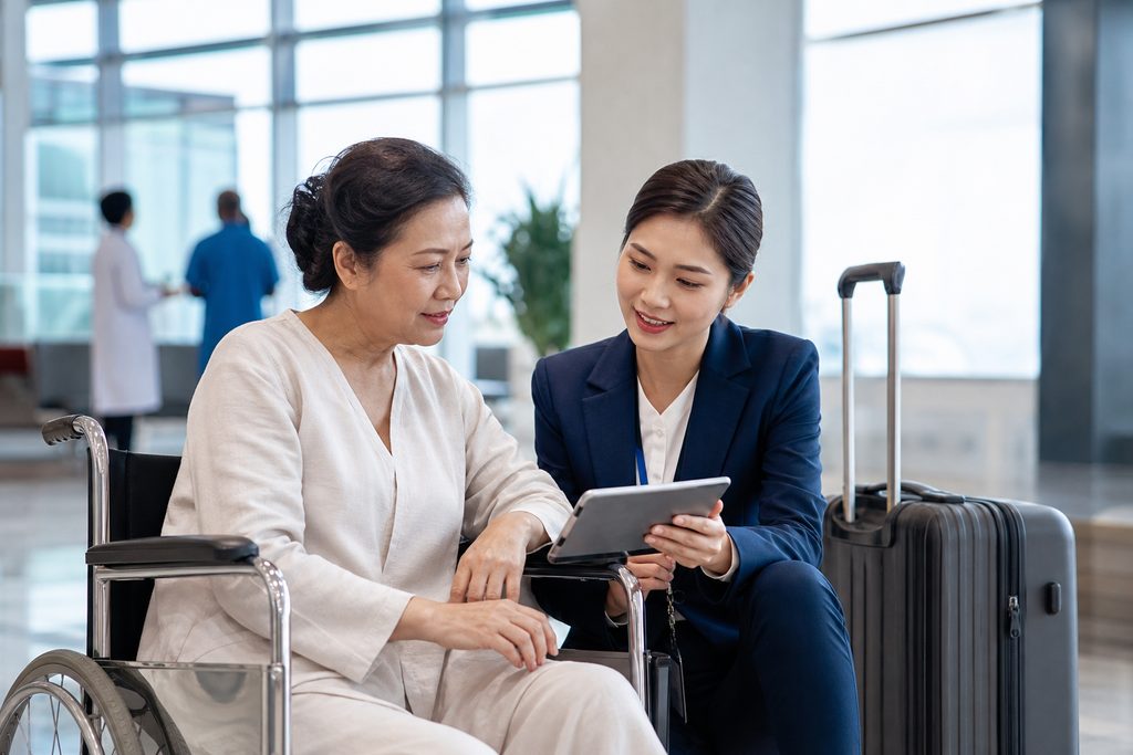 medical tourism package from Vietnam to - medical illustration