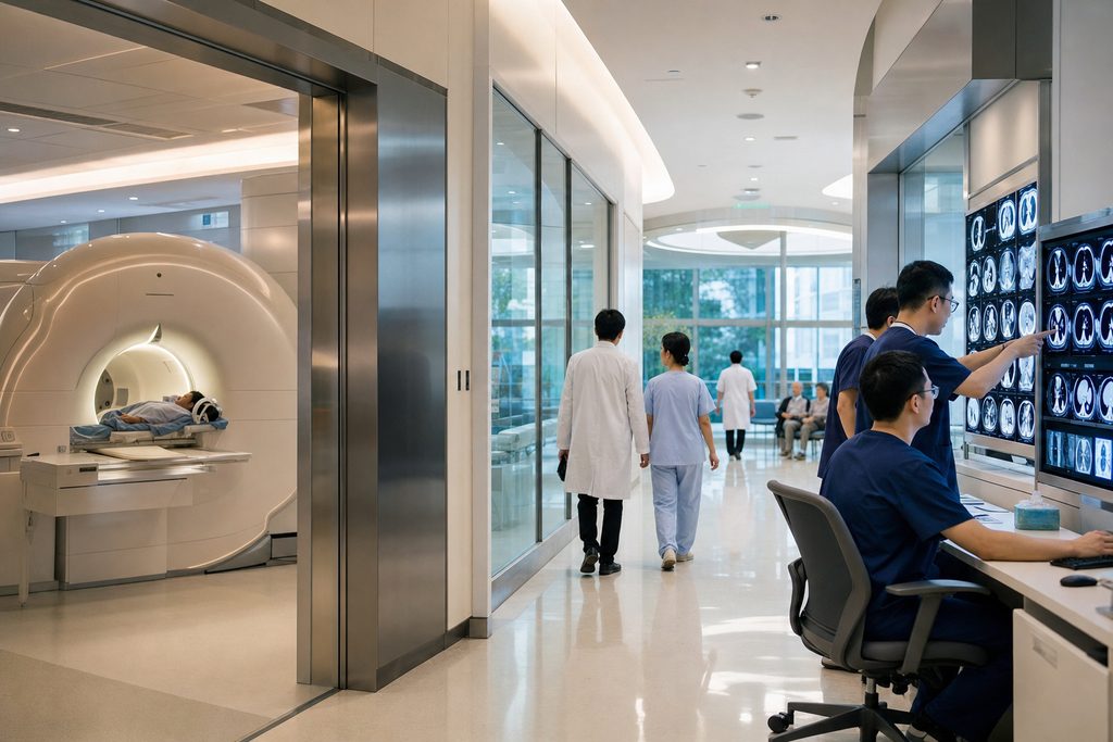West China Hospital radiology cost - medical illustration