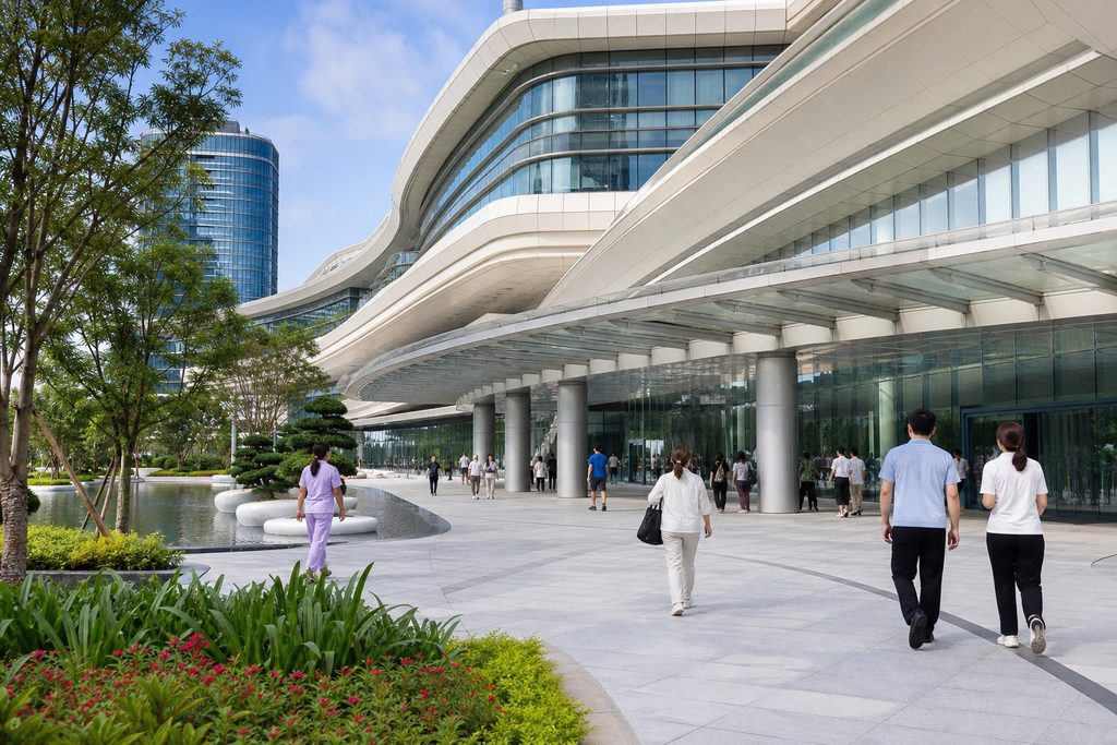 Shenzhen People's Hospital international - medical illustration