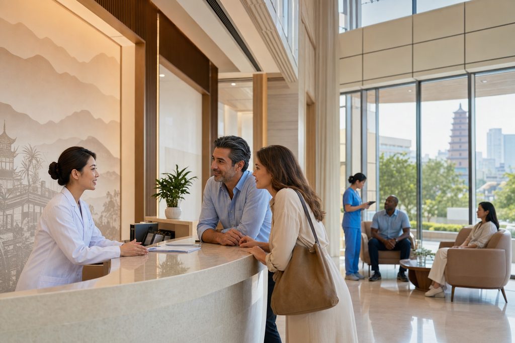 best hospital in Yinchuan for internatio - medical illustration