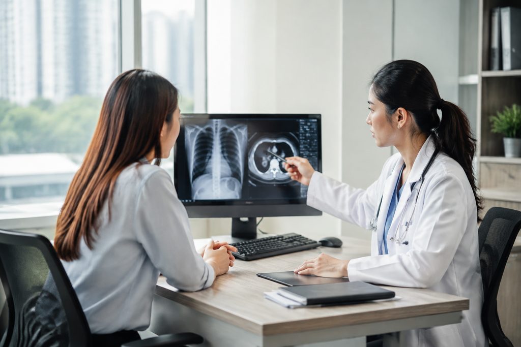 abnormal check up results medical touris - medical illustration