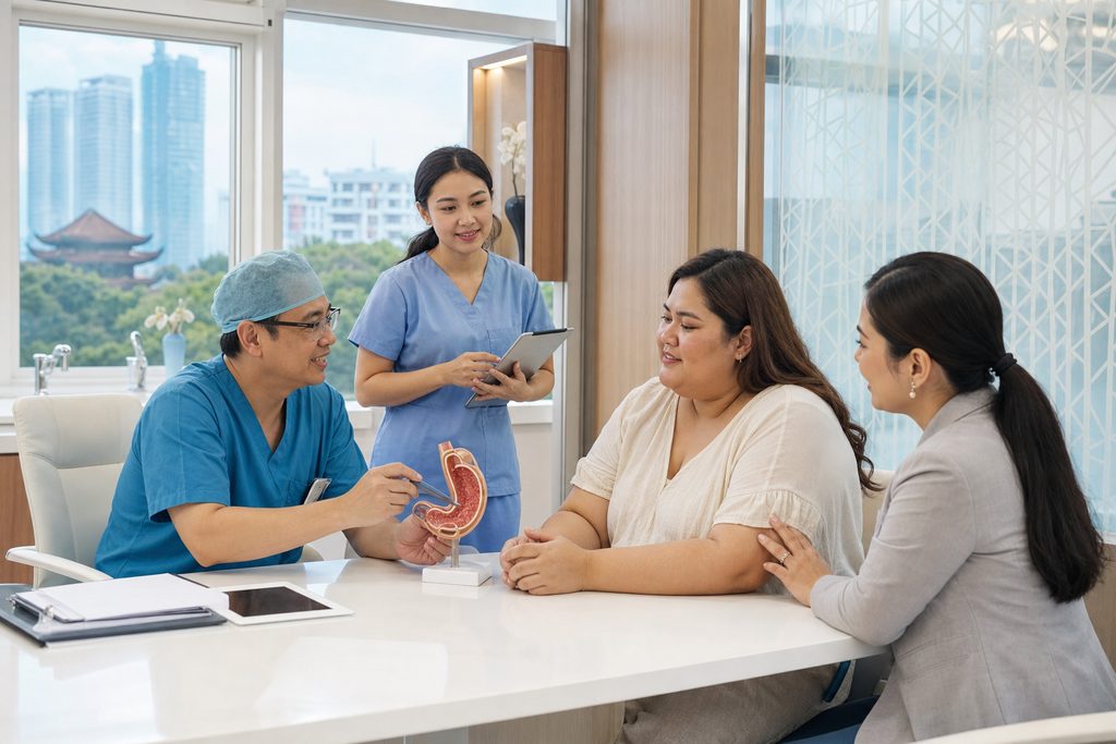 bariatric surgery cost China Philippines - medical illustration
