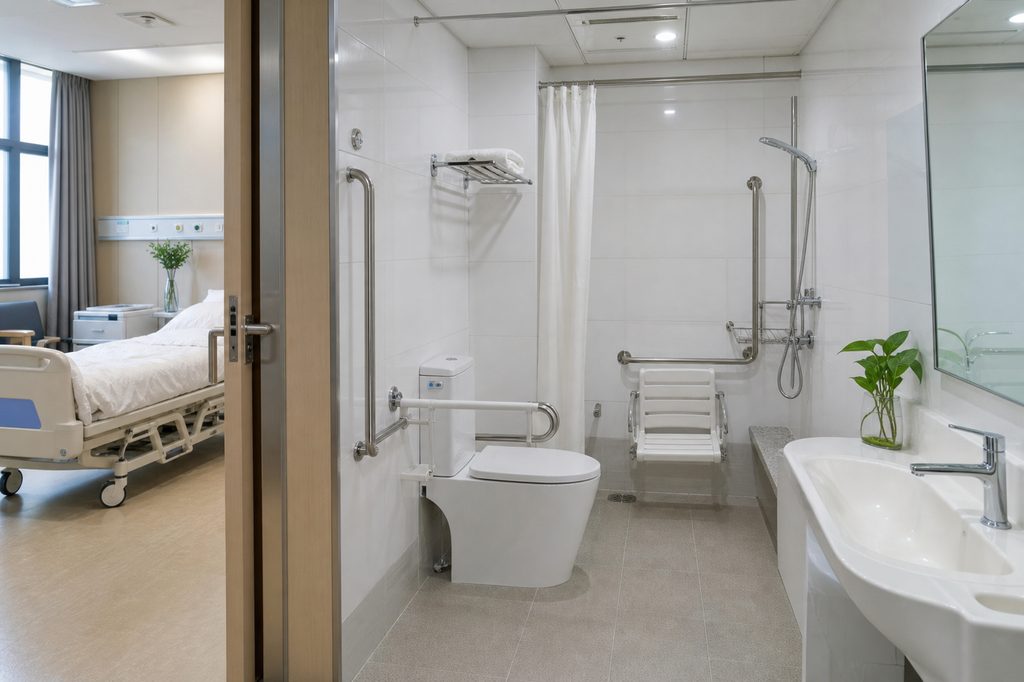bathroom facilities after surgery china - medical illustration