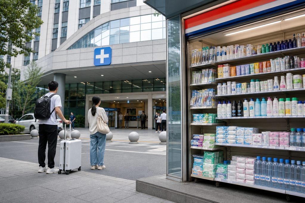 where to buy toiletries near hospital in - medical illustration
