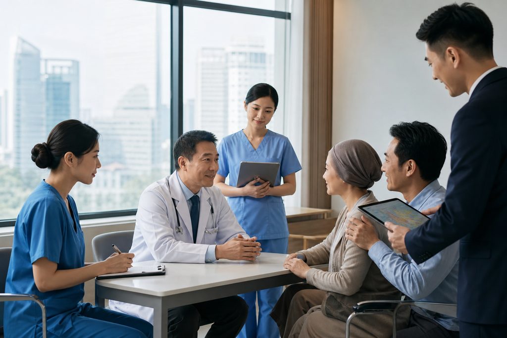 cancer treatment cost China mental healt - medical illustration