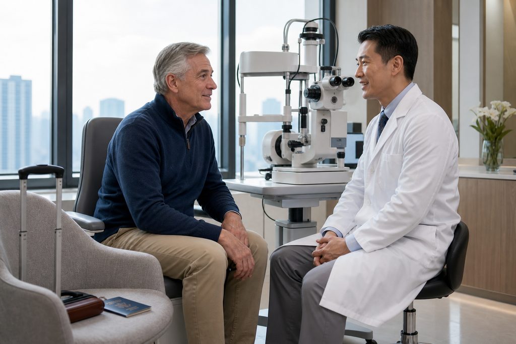 cataract surgery cost China for Canadian - medical illustration
