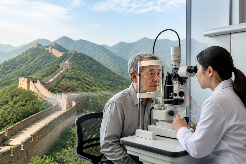 cataract surgery cost China - medical illustration