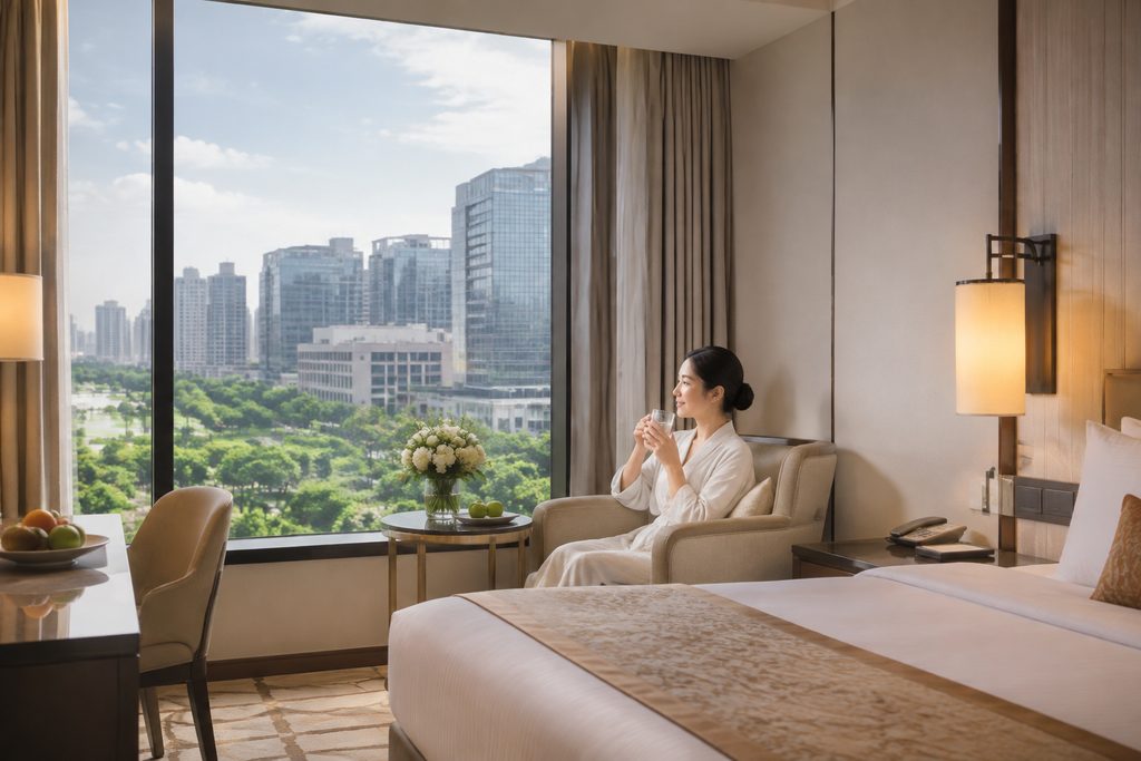 health checkup recovery hotel China - medical illustration