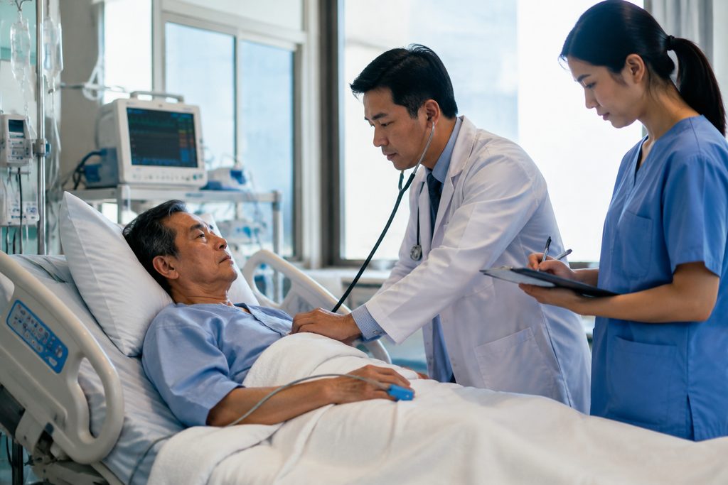 heart bypass surgery cost China - medical illustration