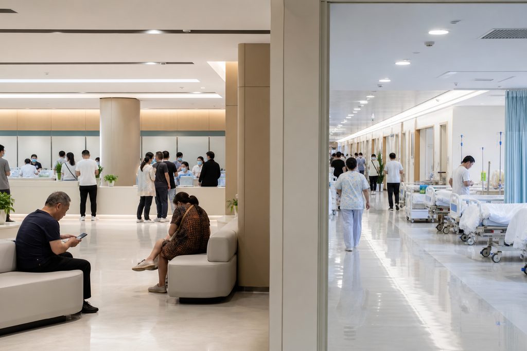 why do Chinese hospitals separate outpat - medical illustration