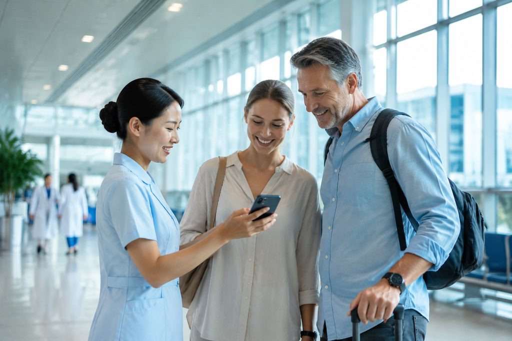 WeChat Pay medical tourism China - medical illustration