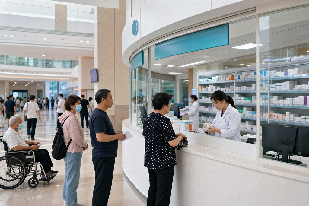 why are pharmacies in hospitals in china - medical illustration