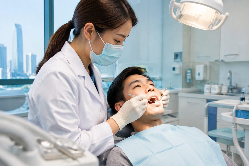 dental implants cost China - medical illustration